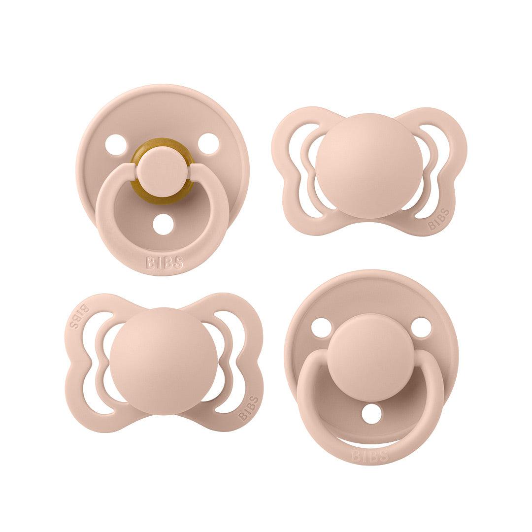 BIBS Try-It Mixed Pacifier Collection - Blush - 4 Pack